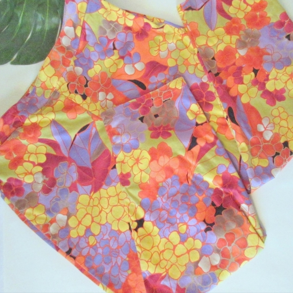 Talbots Floral Capri size 14